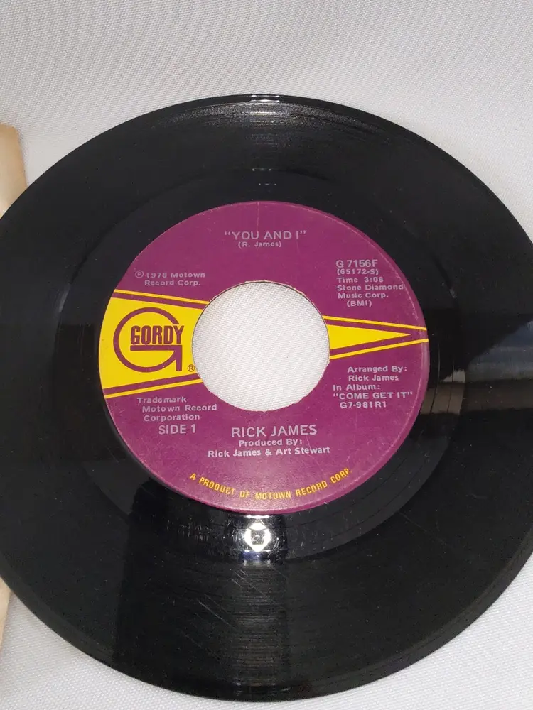 RICK JAMES You And I / Hollywood G7156F 7" 45rpm Vinyl VG++