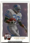 2009 Upper Deck Football Heroes Barry Sanders Card - Lions