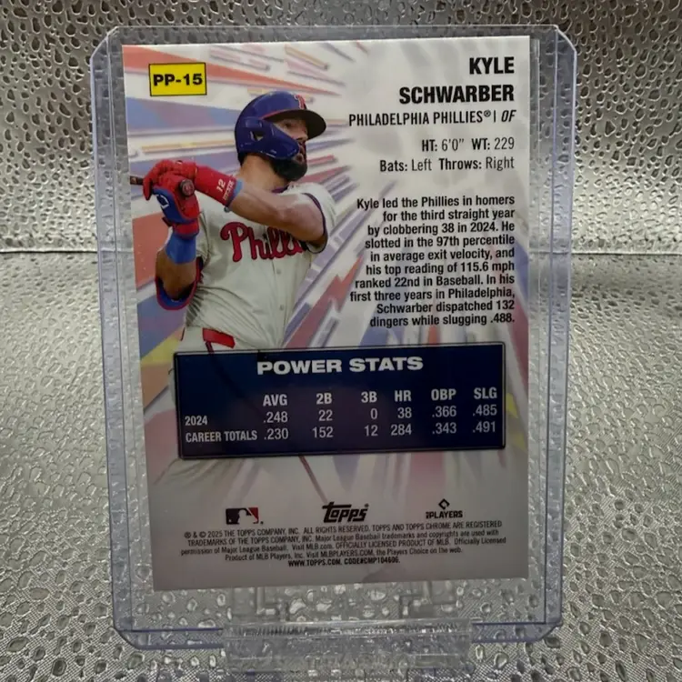 Kyle Schwarber- 2025 Topps Logofractor - Power Players - Philadelphia Phillies