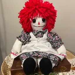 Vintage Raggedy Ann Doll Hand Crafted 15”