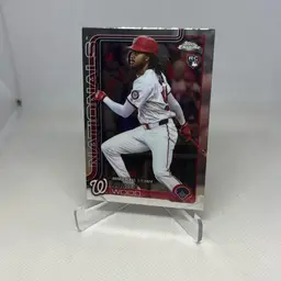 2025 Topps Chrome Update Series James Wood Rookie Debut RC #USC95 - Nationals