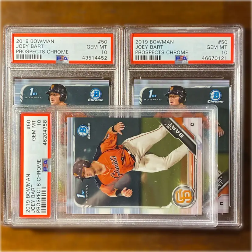 2019 Bowman Chrome Joey Bart 1st PSA 10 San Francisco Giants