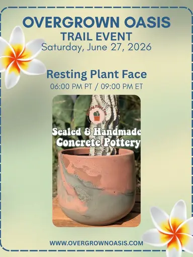 Trail Day! Concrete Pottery Sale!
