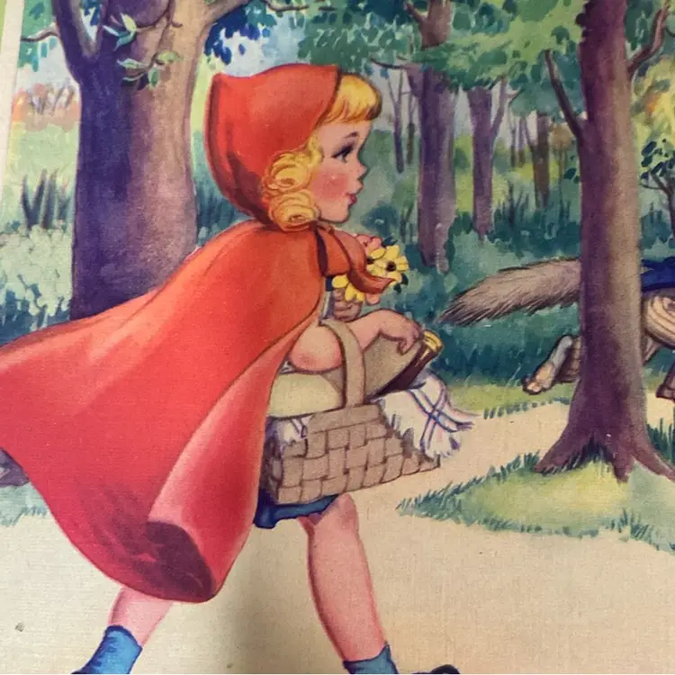 Vintage Red Riding Hood Book