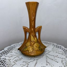 Vintage Roseville Clematis 187-7" Bud Vase