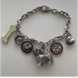 Vintage Westie Dog Themed Charm Bracelet