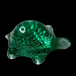 Wilkerson Glass Pilgrim Turtle: 4.25”x1.25”x3.25”