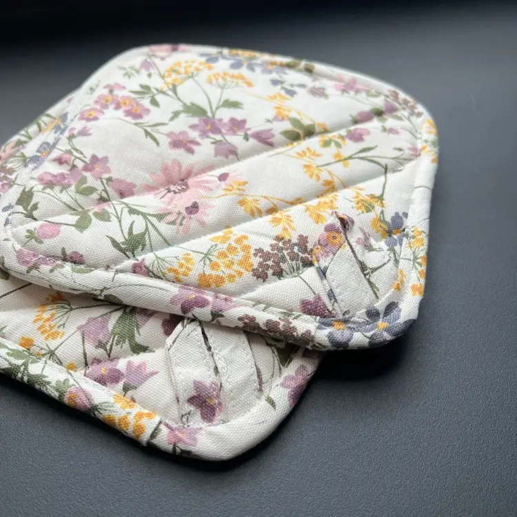 Handmade Pot Holders Floral Print