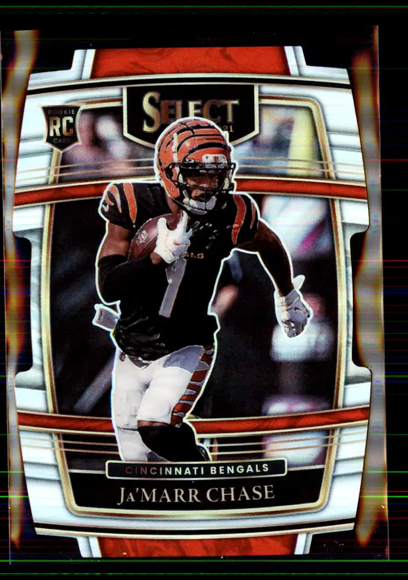 Ja'Marr Chase 2021 Panini Select Silver #47 - Cincinnati Bengals - (147-59)