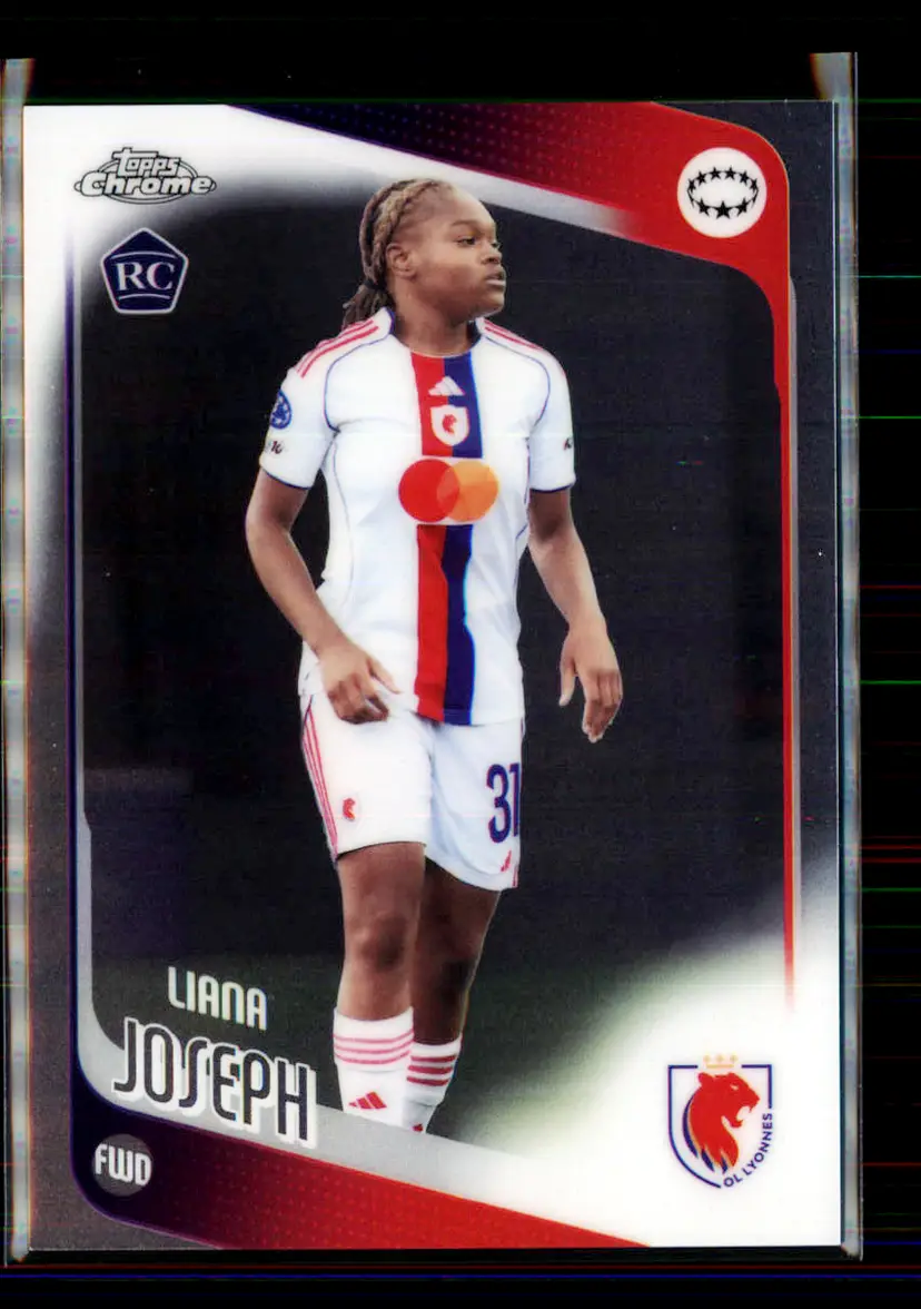Liana Joseph 2025-26 Topps Chrome UEFA Women's Champions League #53 - (145) - Olympique Lyonnais