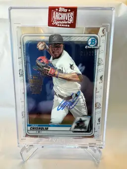 2023 TOPPS ARCHIVES JAZZ CHISHOLM AUTO AUTOGRAPH 21/22 SIGNATURE SERIES ENCASED - MIAMI MARLINS