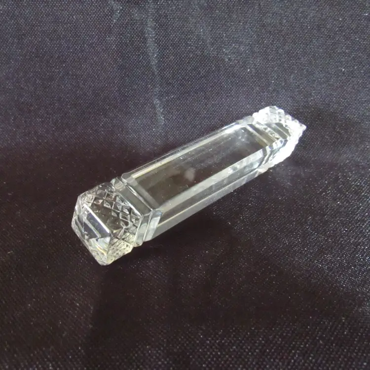 Vintage Small Square Glass Knife Rest