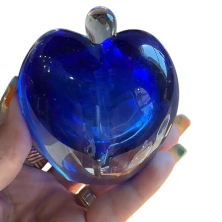 Blue heart perfume bottle
