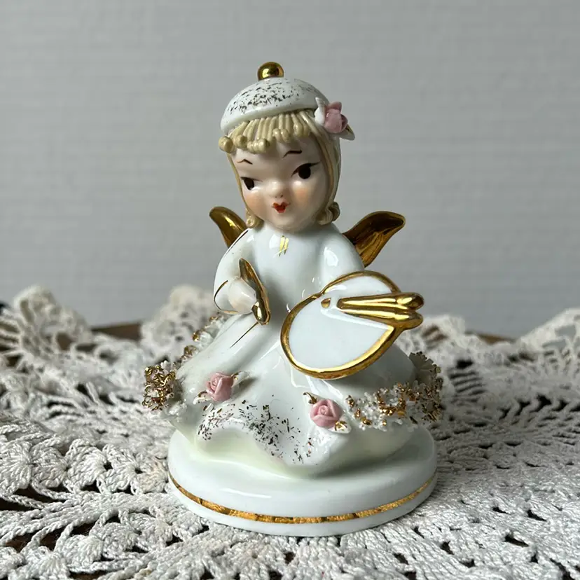 Vintage Lefton’s Original Little Artist Angel 808B 70 Years Old VGC Made In Japan 