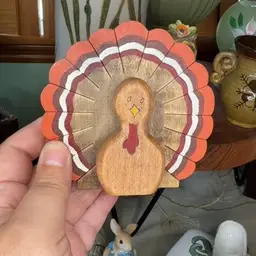 Wooden Turkey Decoration