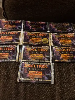 Skybox 1993 Star Trek Edition Master Series Trading Card Lot Of 10 Packs Sealed
