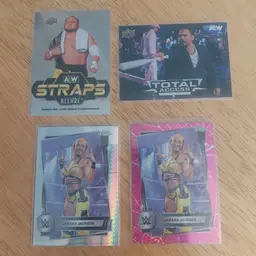 Lot of 14 wrestling cards. Letter I J. Inserts, parallels +.