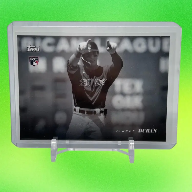 Bargain Bin - Jarren Duran Black And White Rookie - Boston Red Sox