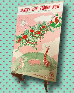 1968 Vintage Christmas Sheet Music