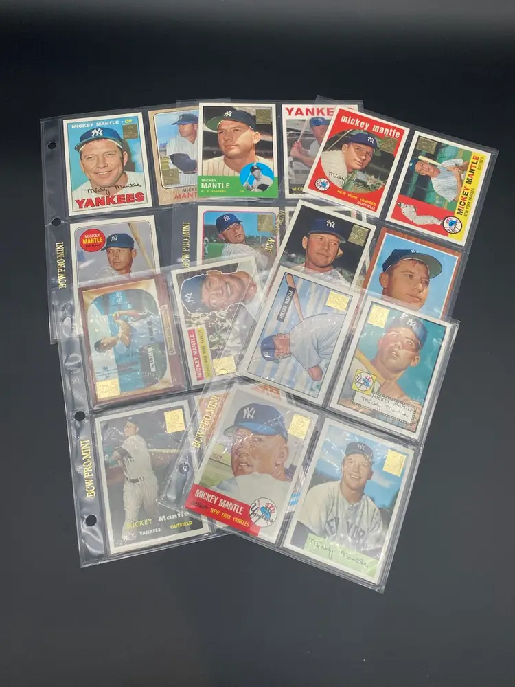 Topps 1996 MLB Complete Mickey Mantle Commemorative Set of 19 Trading Cards