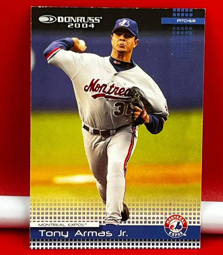2004 Donruss Collector Baseball Trading Card Expos Tony Armas #308
