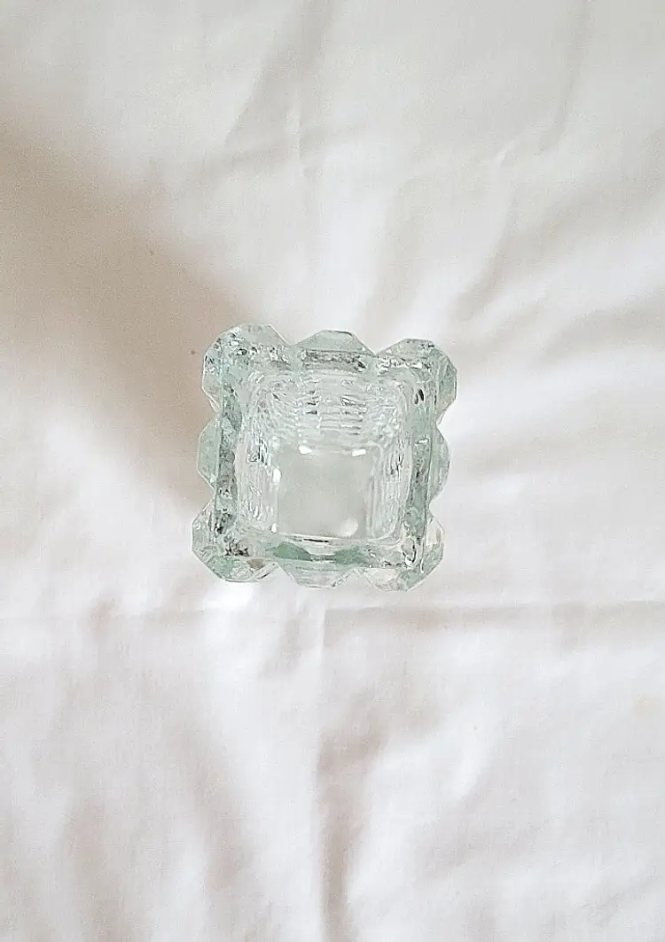 Vintage Clear Hobnail Glass Vase