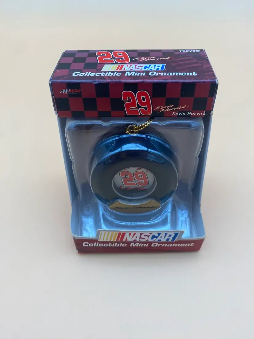 NASCAR #29 Kevin Harvick Tire Shaped Collectible Mini Christmas Ornament - 2004