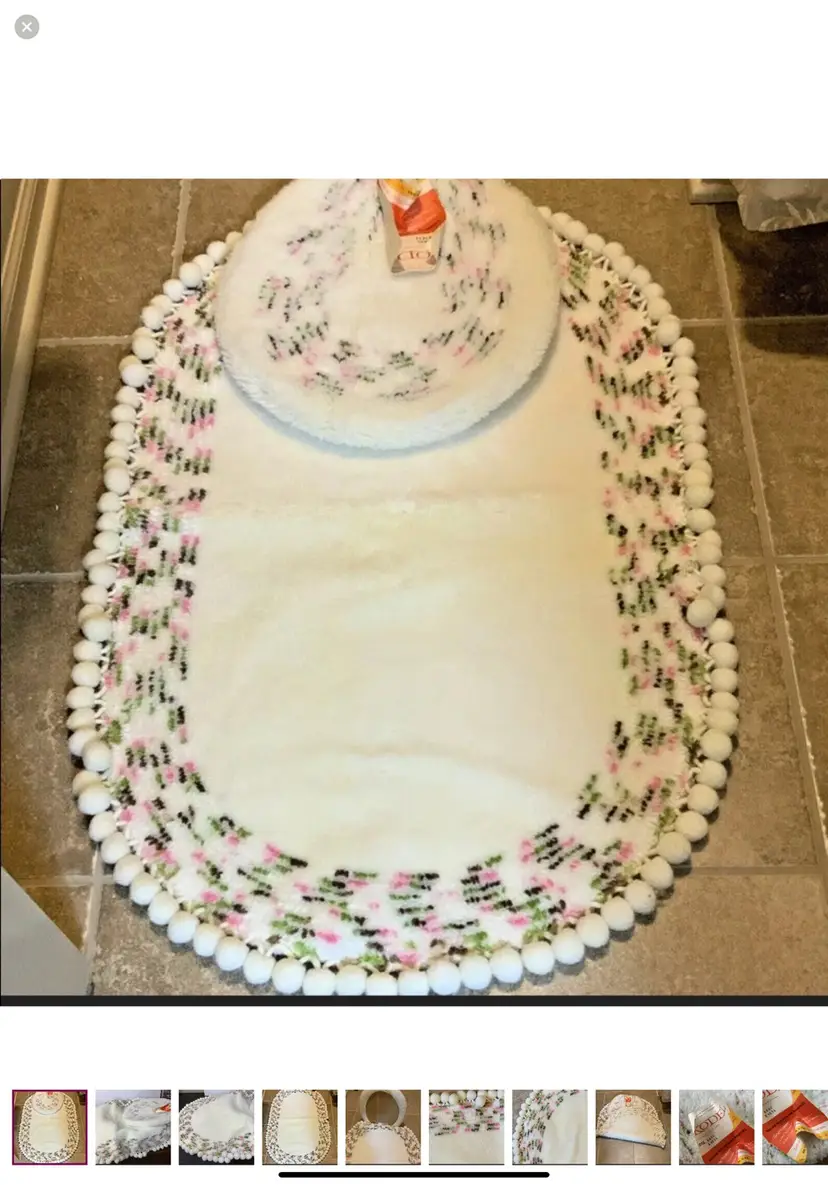 Kodel Rug Matching Seat Cover Vintage 