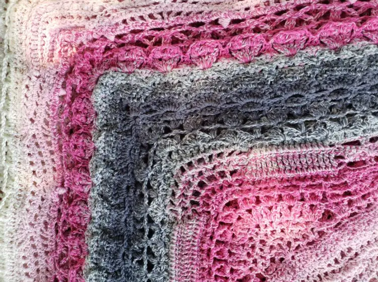 READY TO SHIP! Mandala Blanket, Baby, Toddler, Crochet Blanket