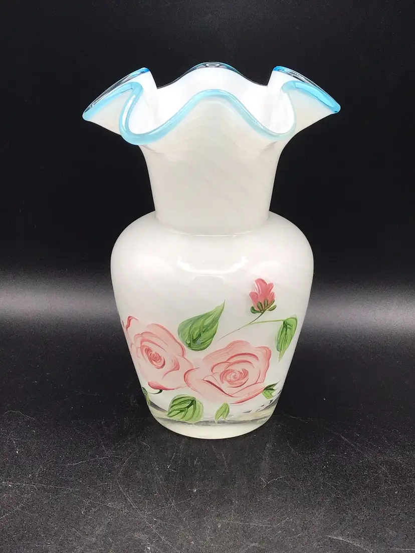 239-Hand Painted Teleflora Vase