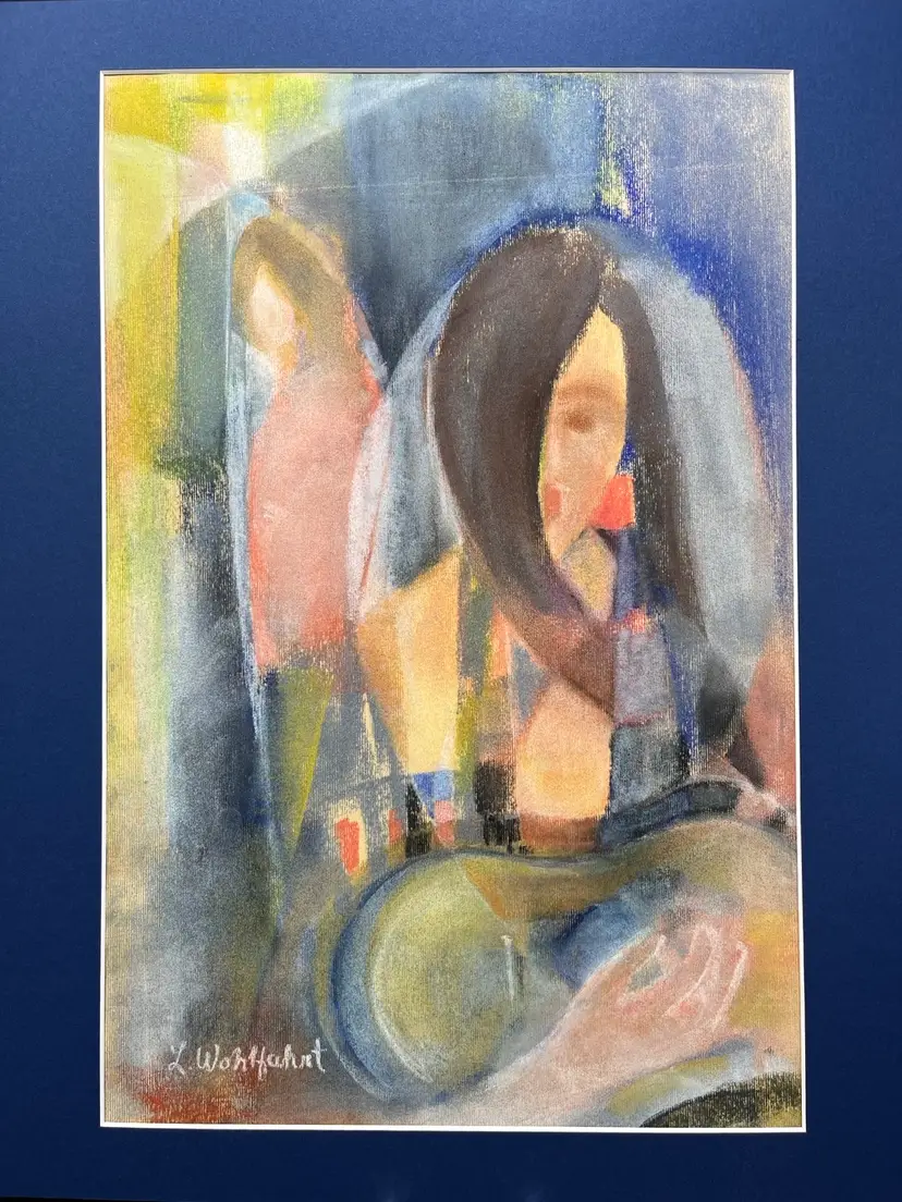 “Woodstock” Abstract Painting In Pastels By Lynda S Wohlfahrt