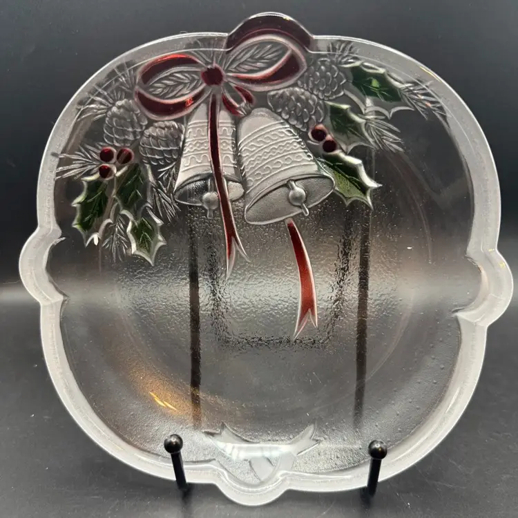 Mikasa 'Celebrations' Holiday Glass Sweets Dish With Christmas Bells