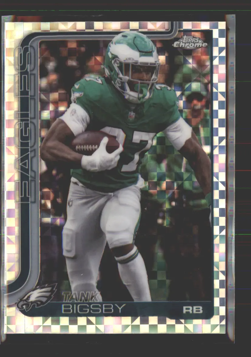 Tank Bigsby 2025 Topps Chrome X-Fractor #143 - (142) - Philadelphia Eagles