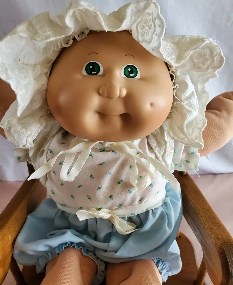 1984 Cabbage Patch Kid Preemie Baldy with Green Eyes HM# 3