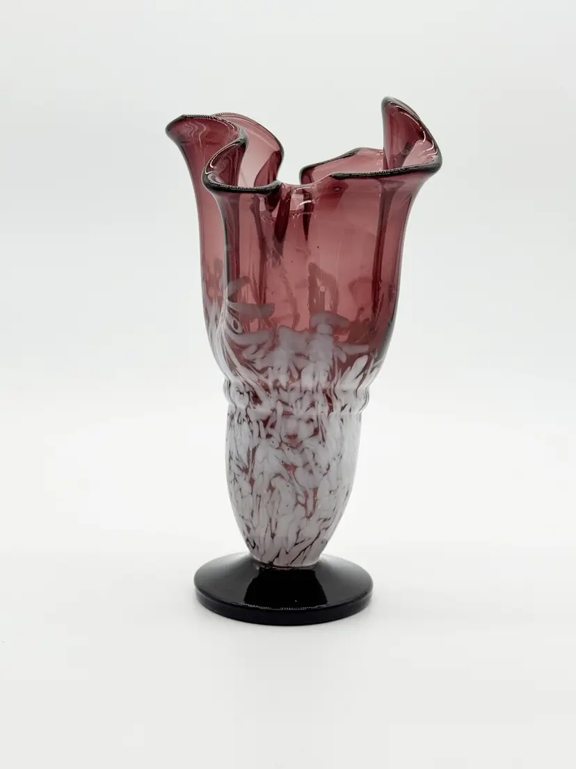 Amethyst Handkerchief Art Glass