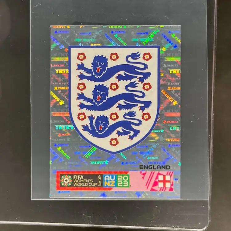 England Crest 2023 Panini Women’s World Cup Sticker England Soccer Card