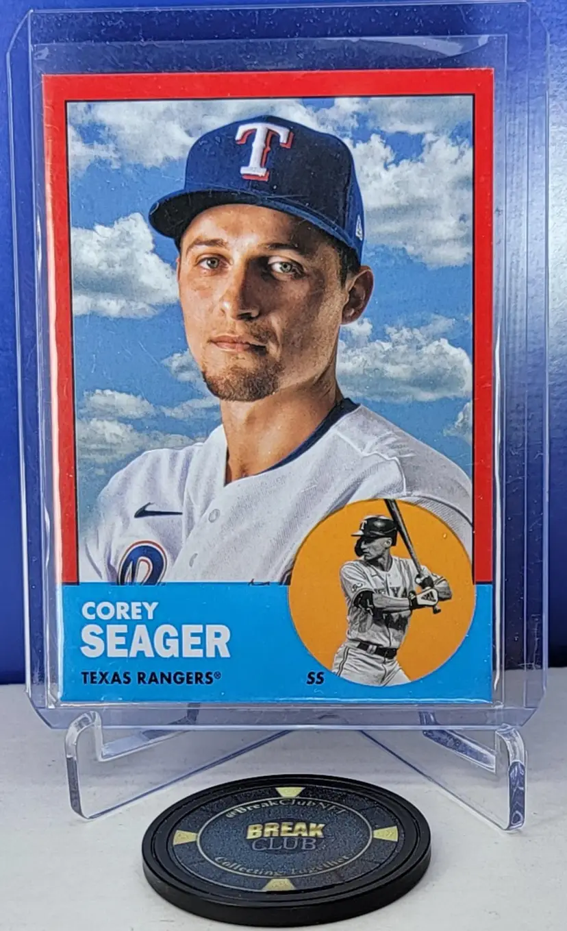 2022 Topps Archive Corey Seager Red Parallel /75 Texas Rangers