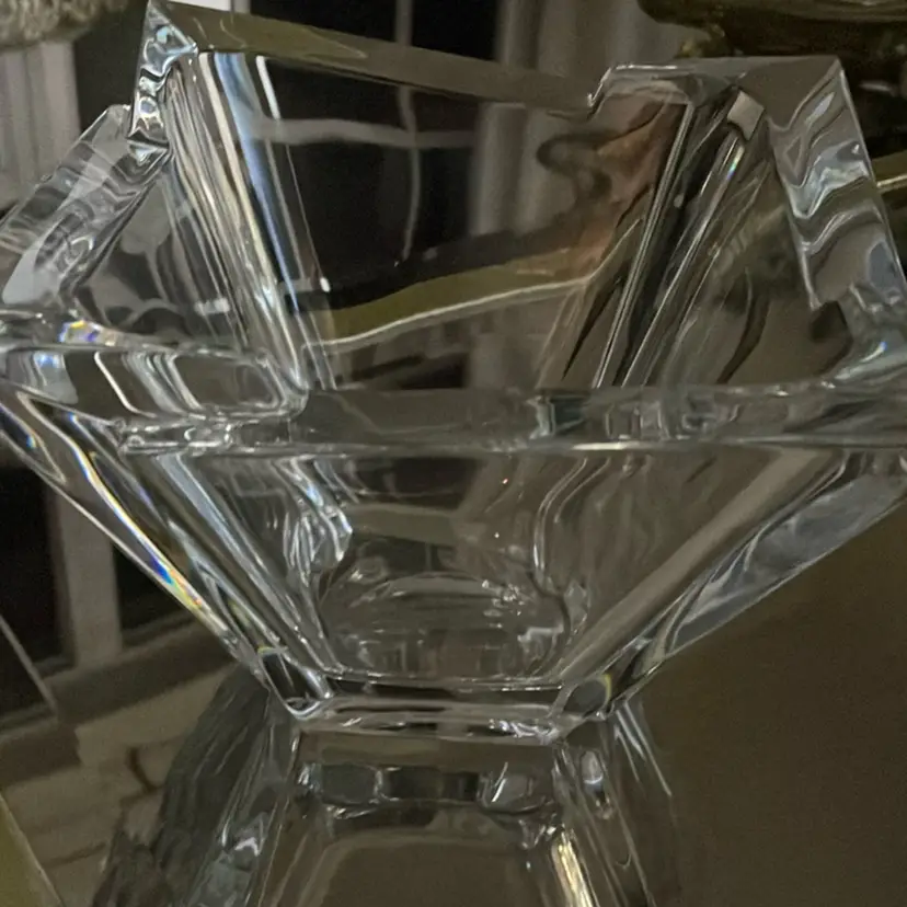 Orrefors Crystal Glacial Vase