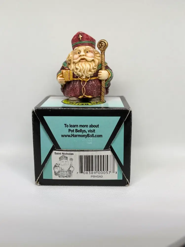 Rare Harmony Kingdom Pot Bellys “Saint Nicholas” 2003
