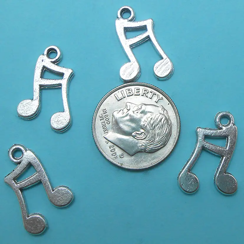 10pcs Music Note Charms #CC110