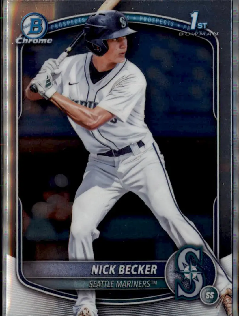 2025 Bowman Draft #BDC-100 Nick Becker Chrome - (138) - Seattle Mariners