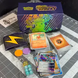 Pokemon Deck Box Lot 20+ Holos Bulk Sleeves Dice Art Box #1