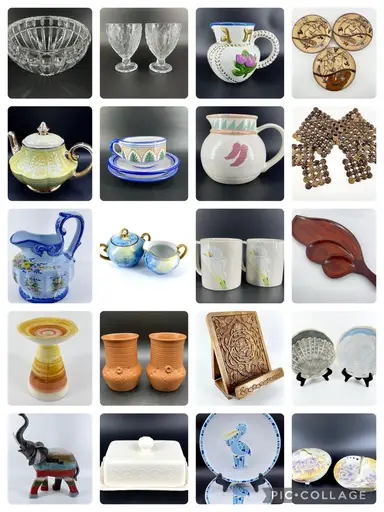 STUDIO & ART POTTERY SHOW AND PURGE MY INVENTORY $5 STARTS WITH ATTIC ON THE BEACH