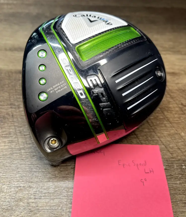 Callaway Epic Speed LH 9 Degree Driver Greenout w/ Aldila NV 65G Stiff Graphite