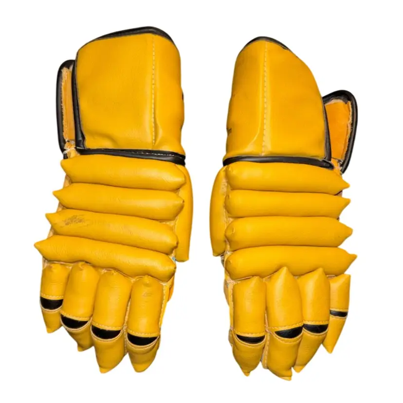 Vintage COOPER Hockey Gloves Cowhide Leather Cushioned Armadillo Thumb 9*