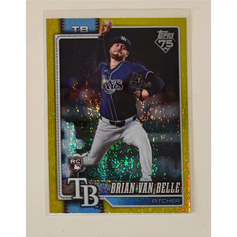 Brian Van Belle Yellow Holofoil /399 Tampa Bay Rays