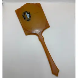 Art Deco Bakelite Vanity Hand Mirror 12.75”