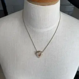 Gold Toned Heart Necklace