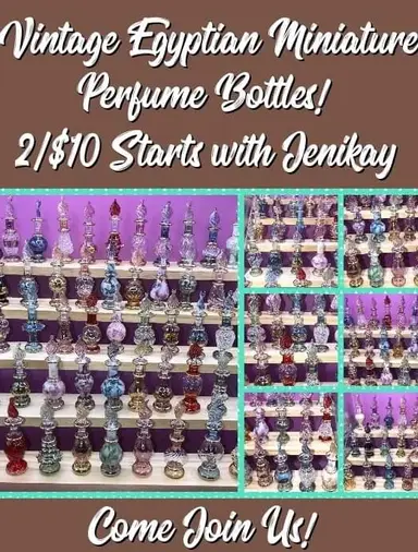 Vintage Egyptian perfume bottles On niknax.net