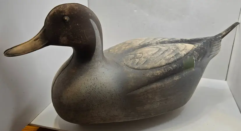Vintage Plasti-Duk D20 Mallard Duck Decoy - Neumann & Bennetts Berkeley CA, Inflatable